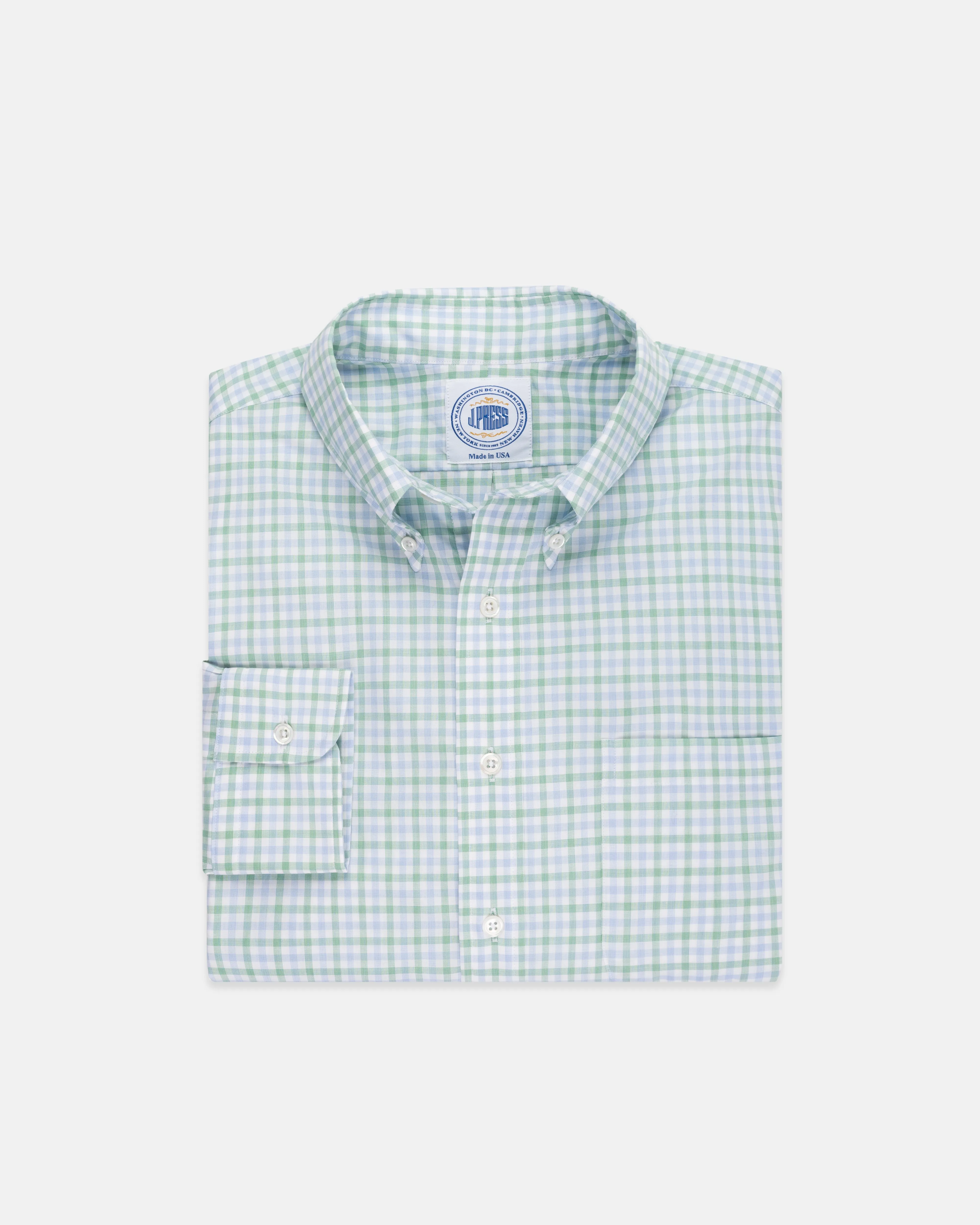 CHEMISE HAUT DE GAMME - VÉRIFICATION BLEU/VERT