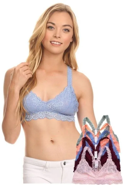 Bralette à dos nu doublé magnifique DG513N