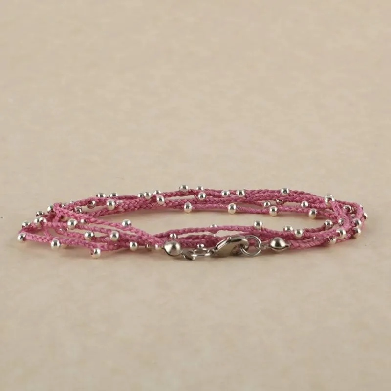 Collier/Bracelet Artisanal avec Perles en Argent