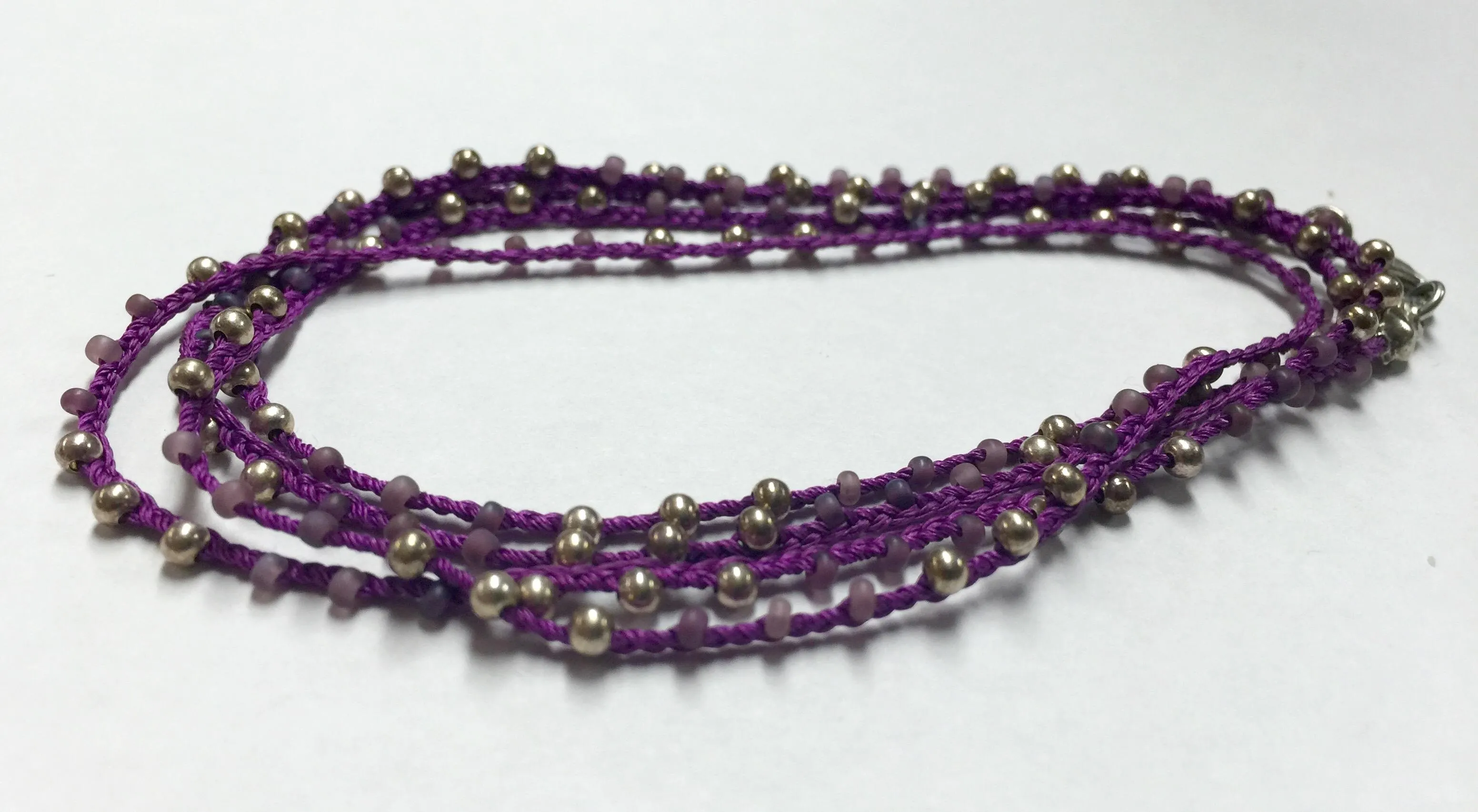 Collier/Bracelet Artisanal avec Perles en Argent