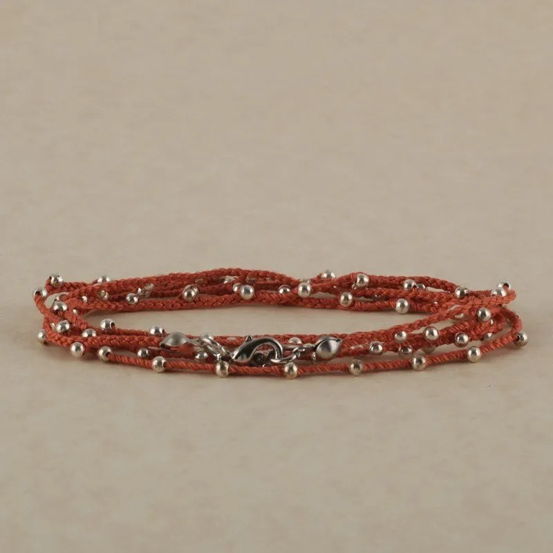Collier/Bracelet Artisanal avec Perles en Argent