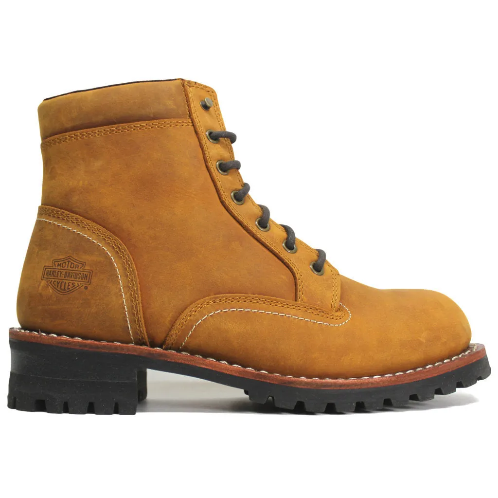 Bottes motard pour hommes Harley Davidson Bentler 6 pouces en cuir pleine fleur