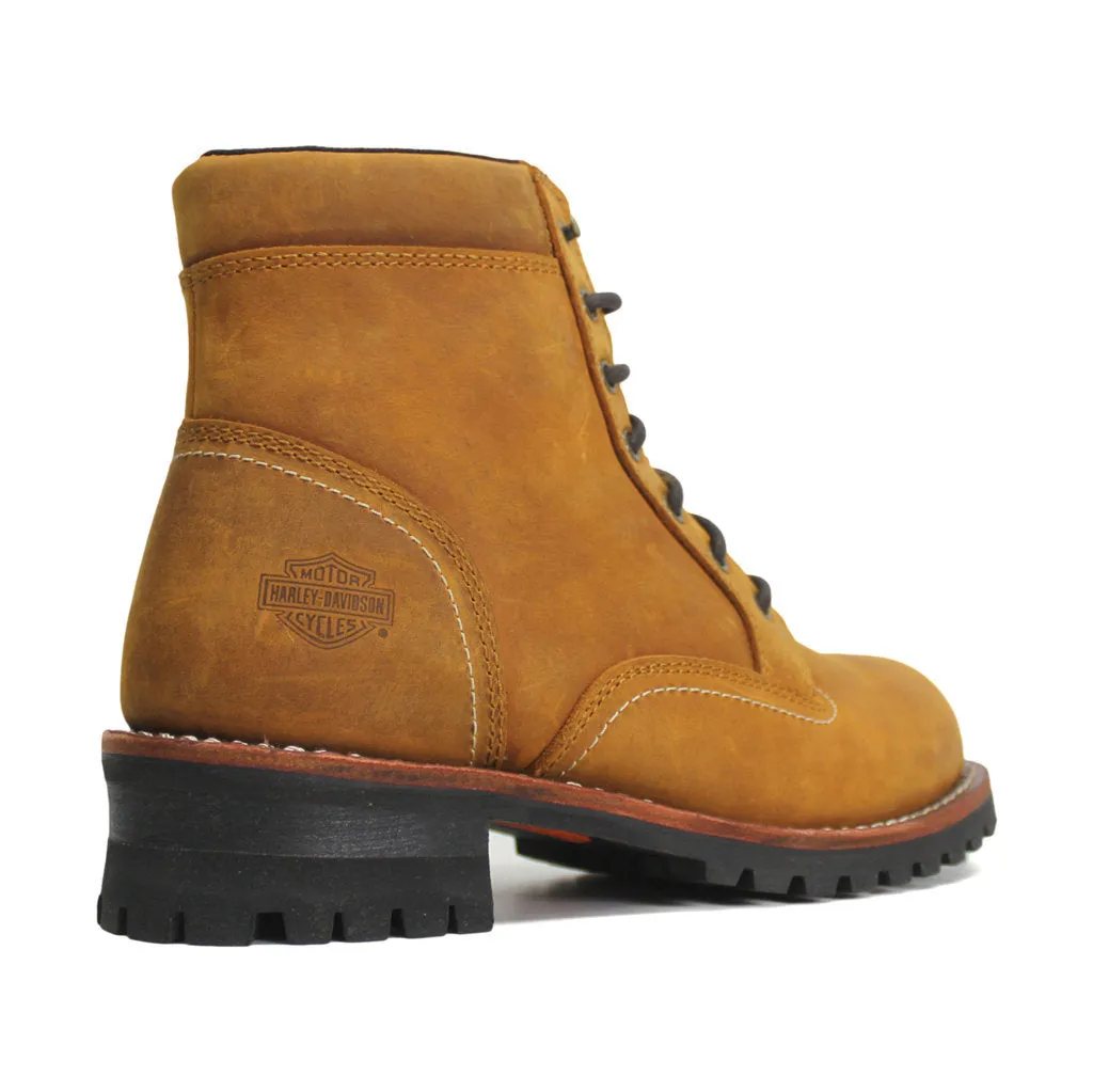 Bottes motard pour hommes Harley Davidson Bentler 6 pouces en cuir pleine fleur