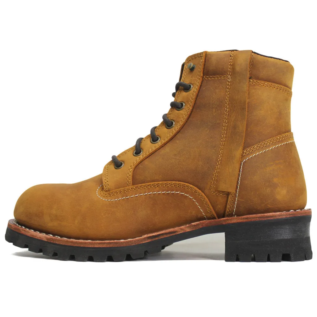 Bottes motard pour hommes Harley Davidson Bentler 6 pouces en cuir pleine fleur