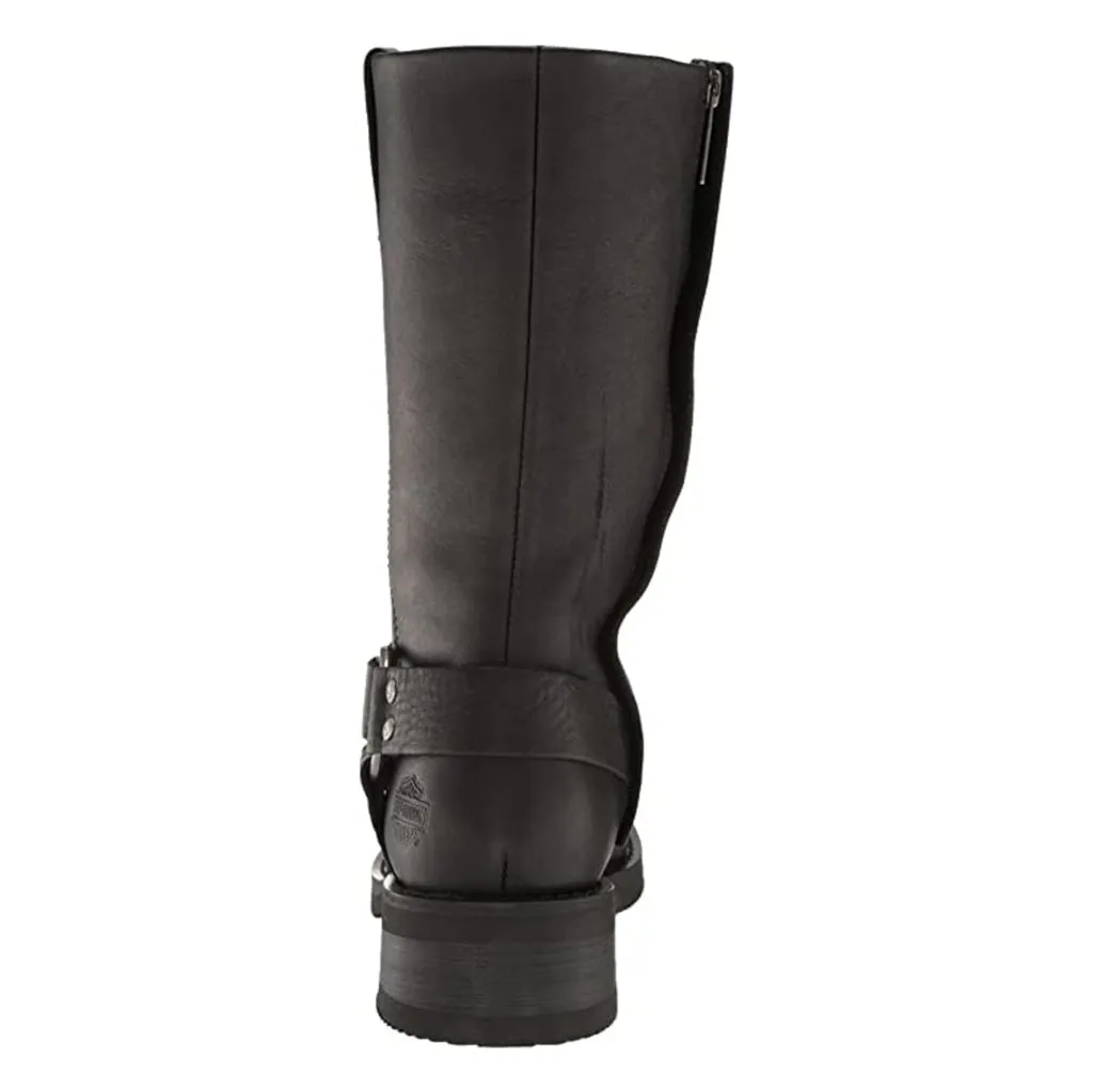 Bottes motard en cuir Harley Davidson Korsen pour homme, hauteur 11 pouces