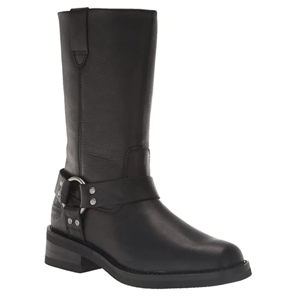 Bottes motard en cuir Harley Davidson Korsen pour homme, hauteur 11 pouces