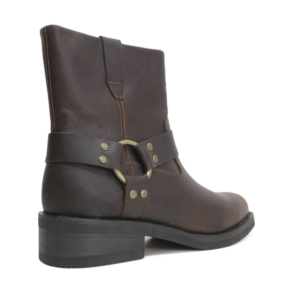 Bottes motard pour hommes Harley Davidson Korsen en cuir pleine fleur de 7 pouces