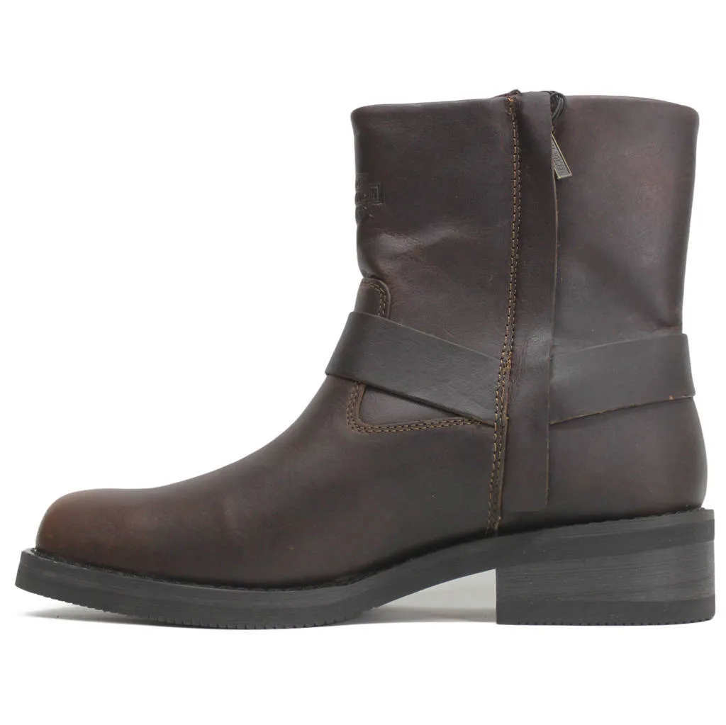 Bottes motard pour hommes Harley Davidson Korsen en cuir pleine fleur de 7 pouces