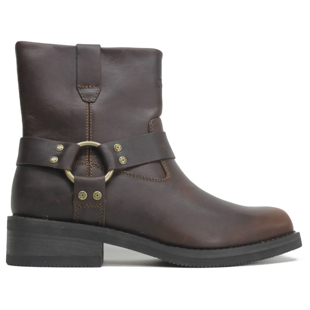 Bottes motard pour hommes Harley Davidson Korsen en cuir pleine fleur de 7 pouces