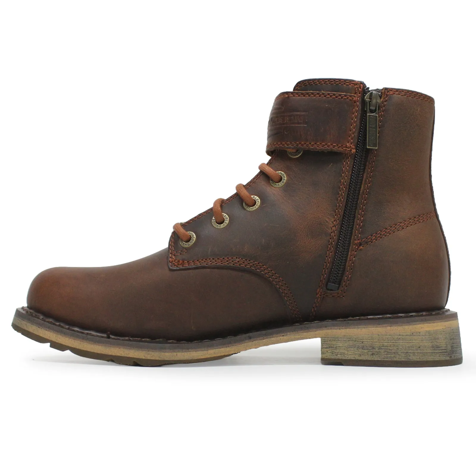 Bottes chevilles homme en cuir pleine fleur Harley Davidson Vntgmoto