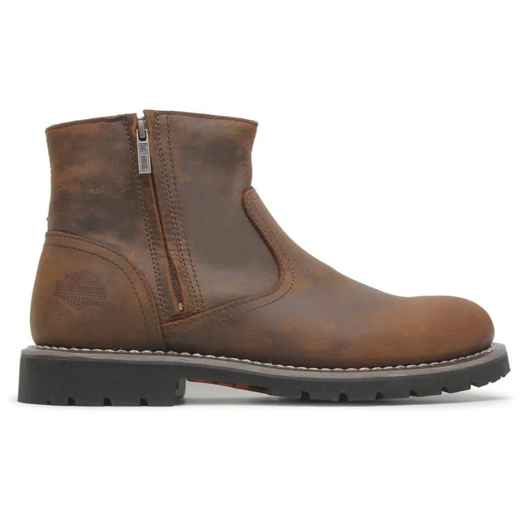 Bottes chevilles pour hommes Harley Davidson Winslow en cuir pleine fleur de 5 pouces
