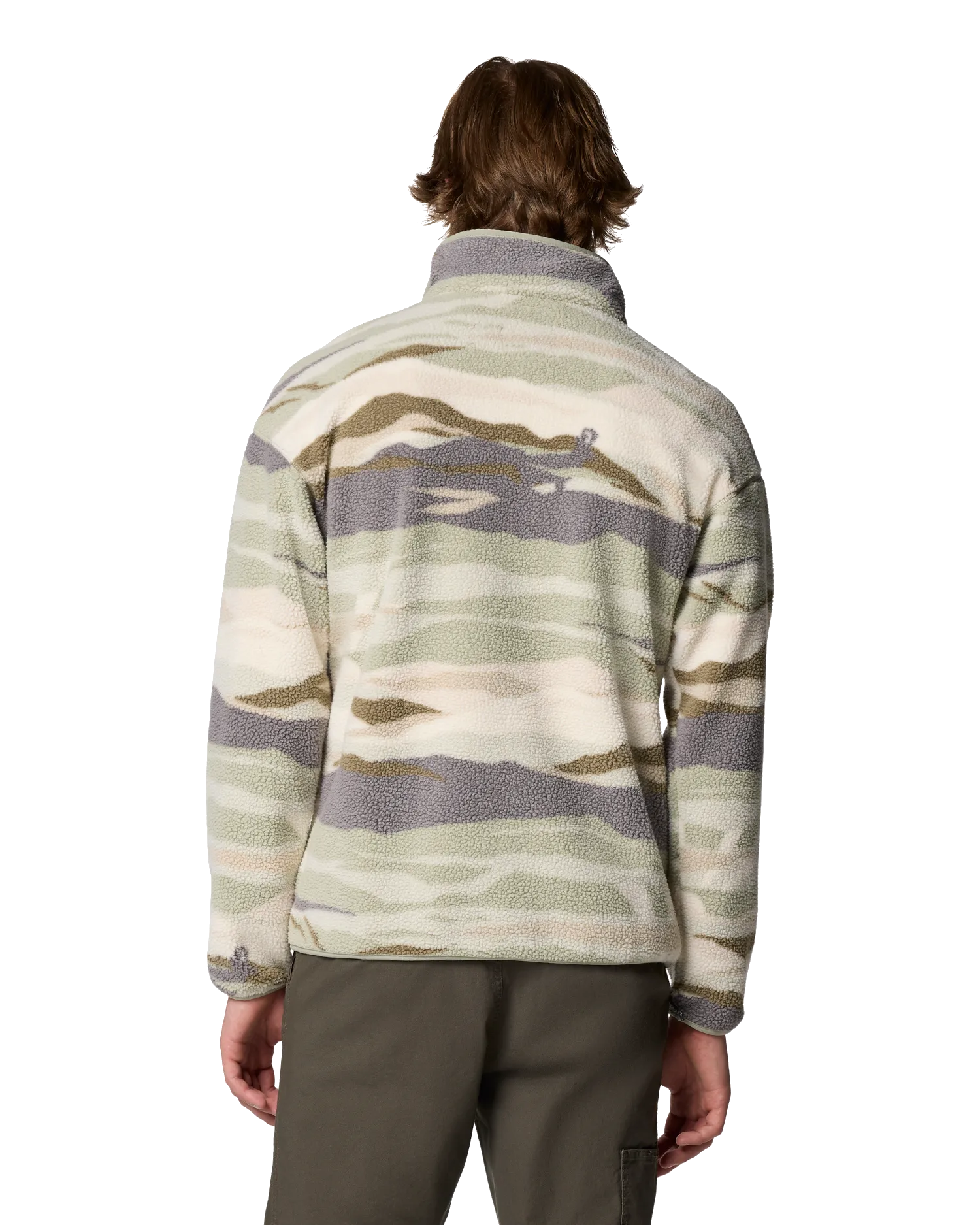 Veste en polaire Helvetia II à demi-boutonnage imprimé en Safari Rouge Valley