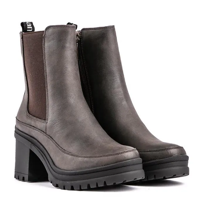 Bottes Chelsea en simili-cuir vegan pour femmes Hibiscus | Marron