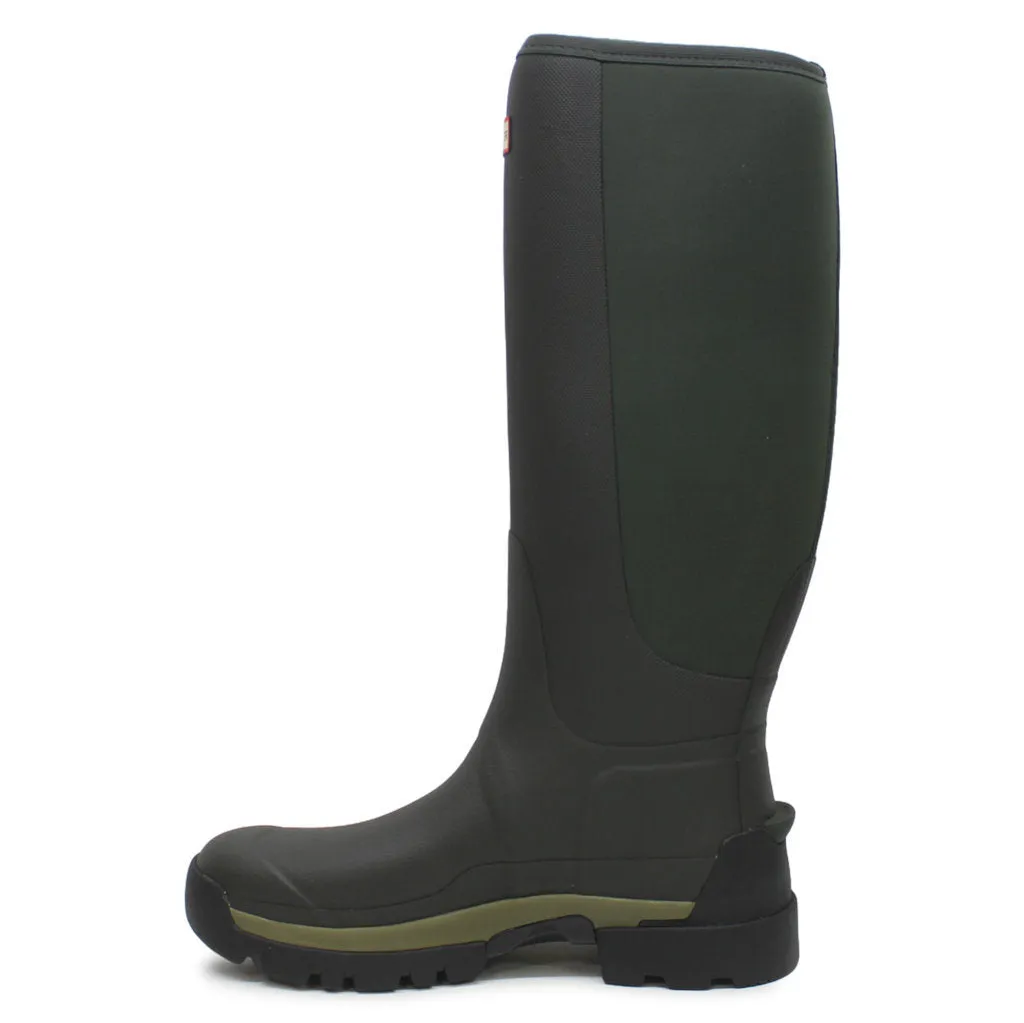 Bottes en caoutchouc synthétique hautes hybrides Hunter Field Balmoral pour hommes, longueur mollet