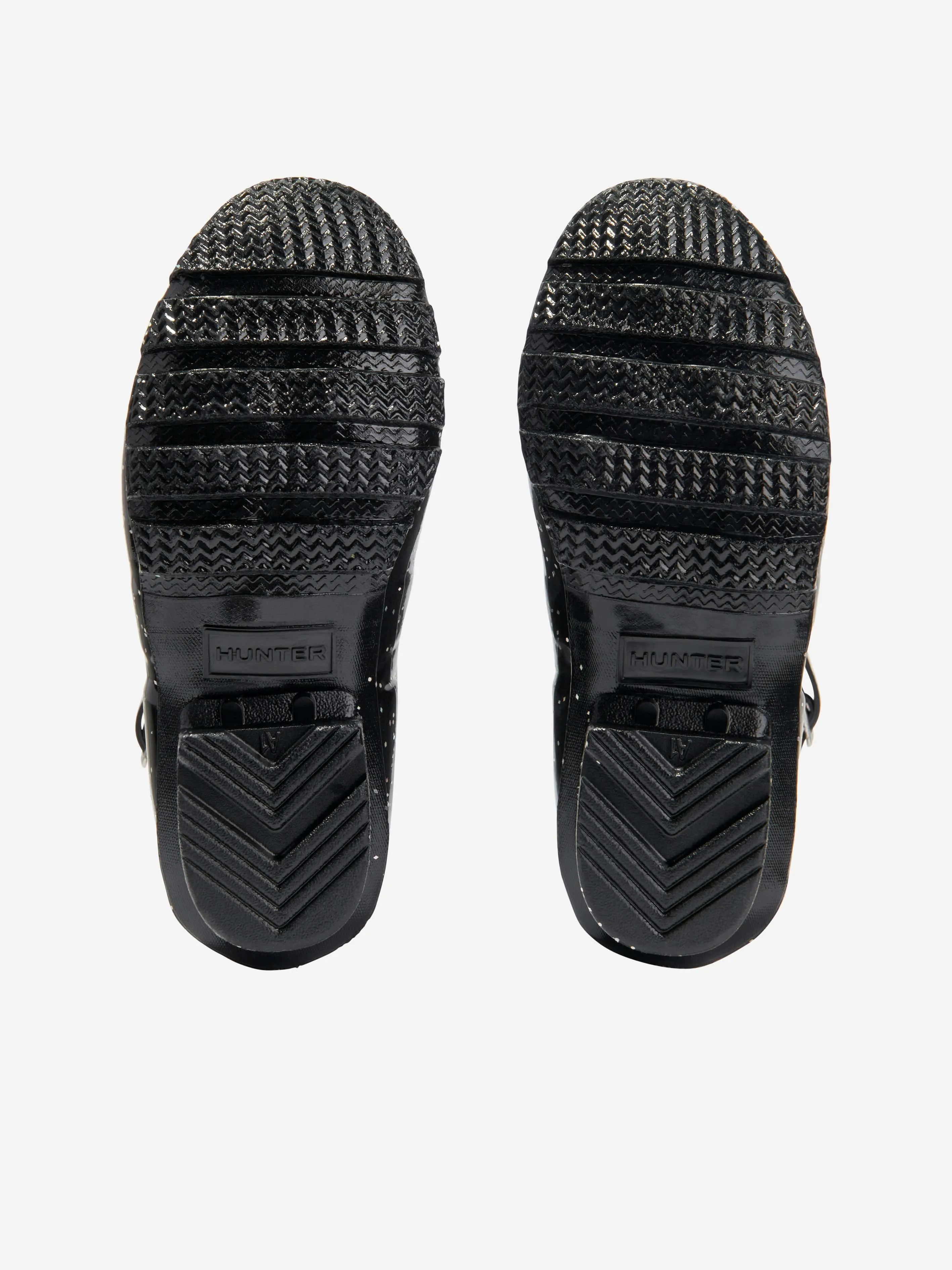 Bottes en Caoutchouc Géantes Pailletées Originales Hunter Kids en Noir