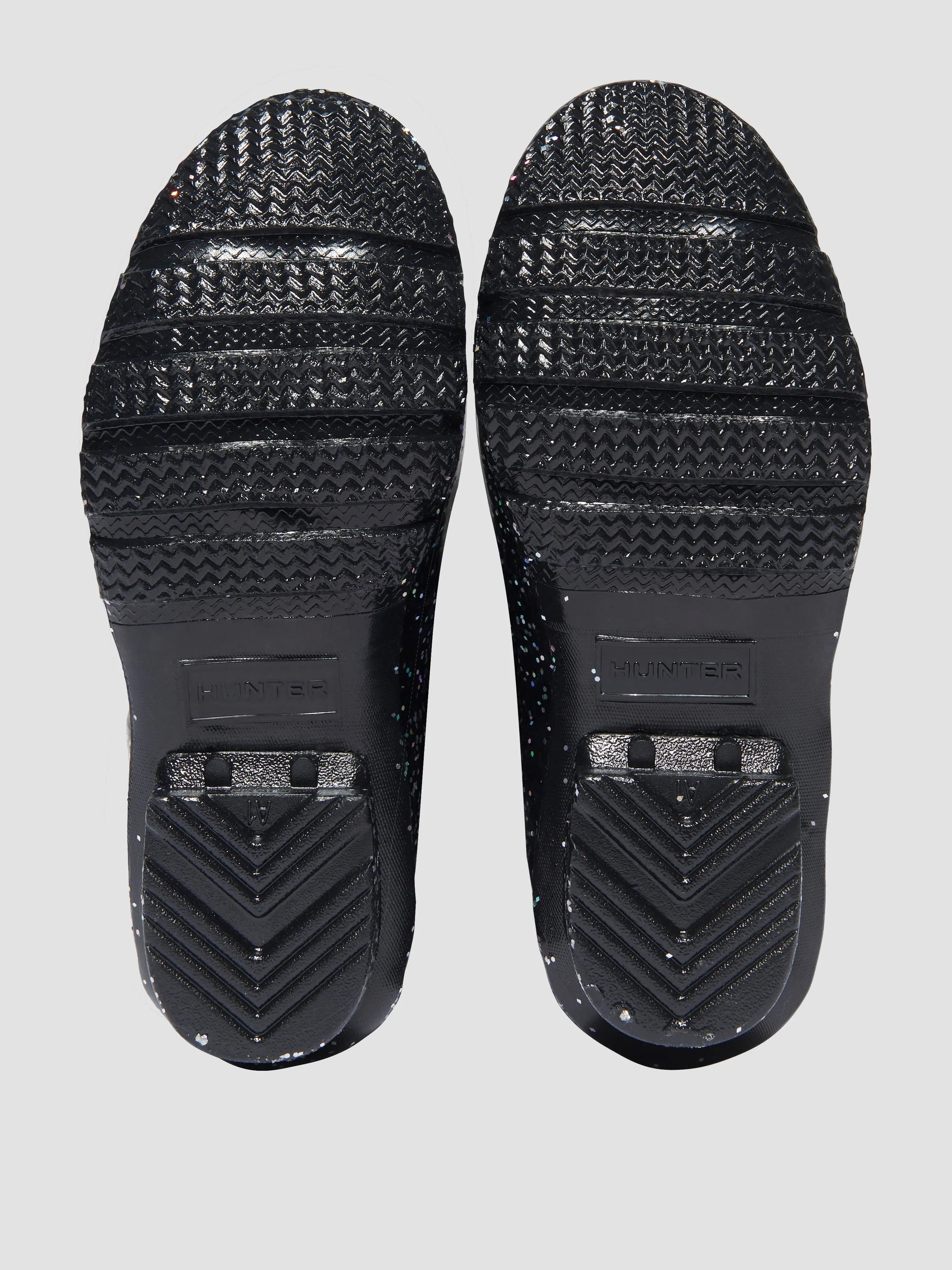 Bottes en Caoutchouc Géantes Pailletées Originales Hunter Kids en Noir
