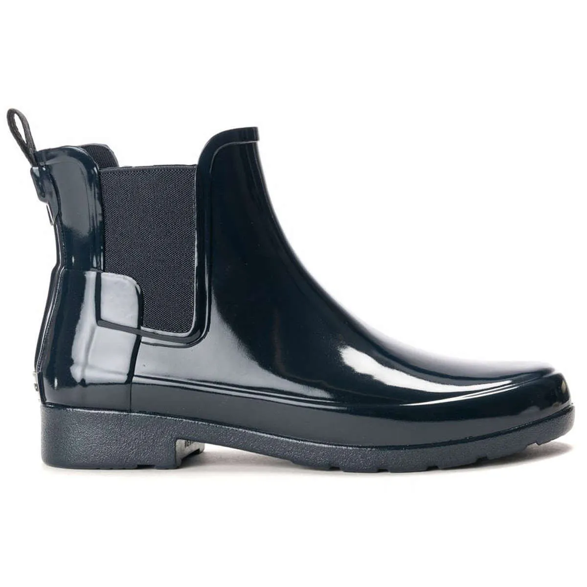 Bottes Chelsea pour femmes Hunter Original à finition brillante en caoutchouc raffiné