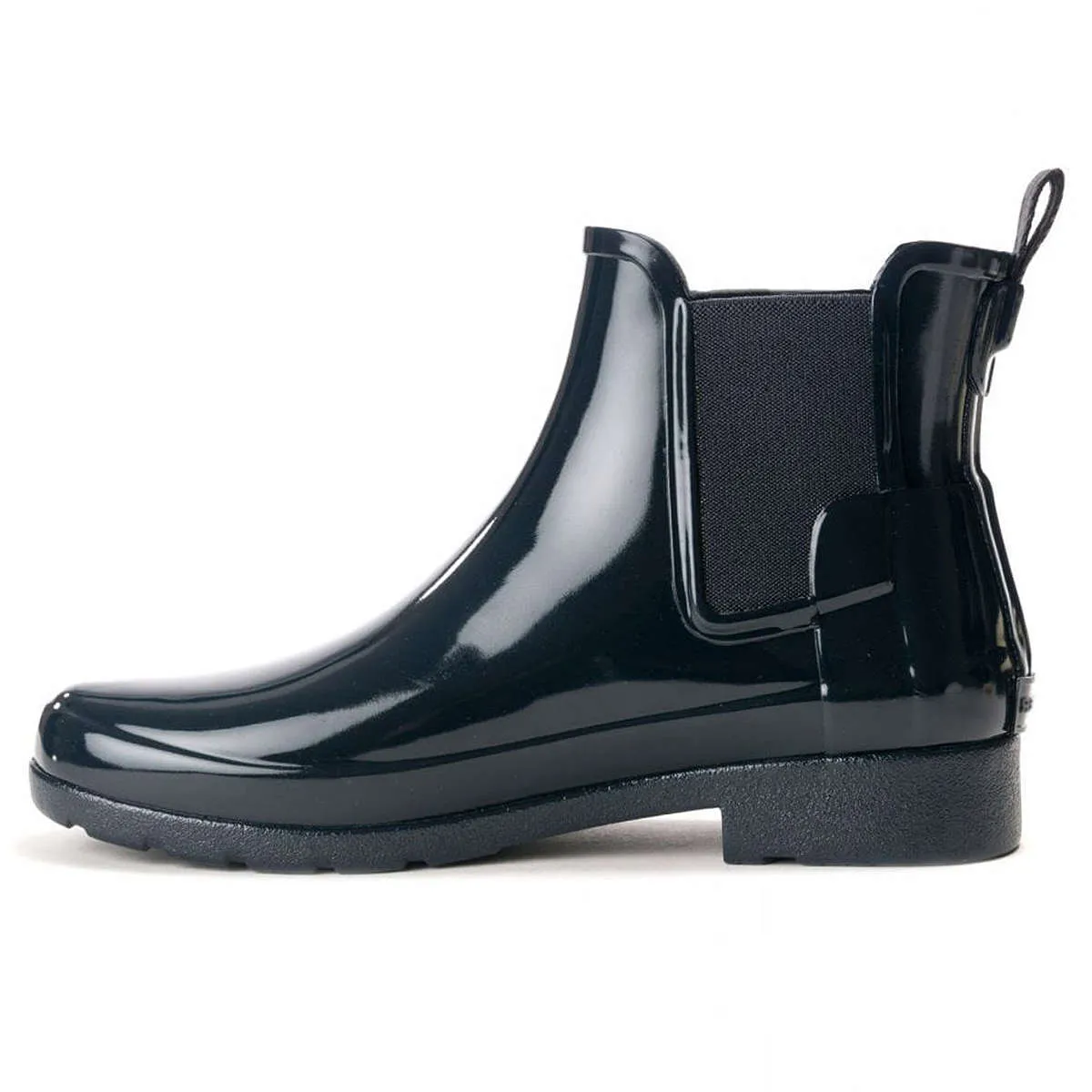 Bottes Chelsea pour femmes Hunter Original en caoutchouc brillant raffiné