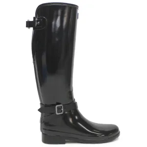 Hunter Refined Gloss Rubber Adjustable Women's Tall Wellington Boots