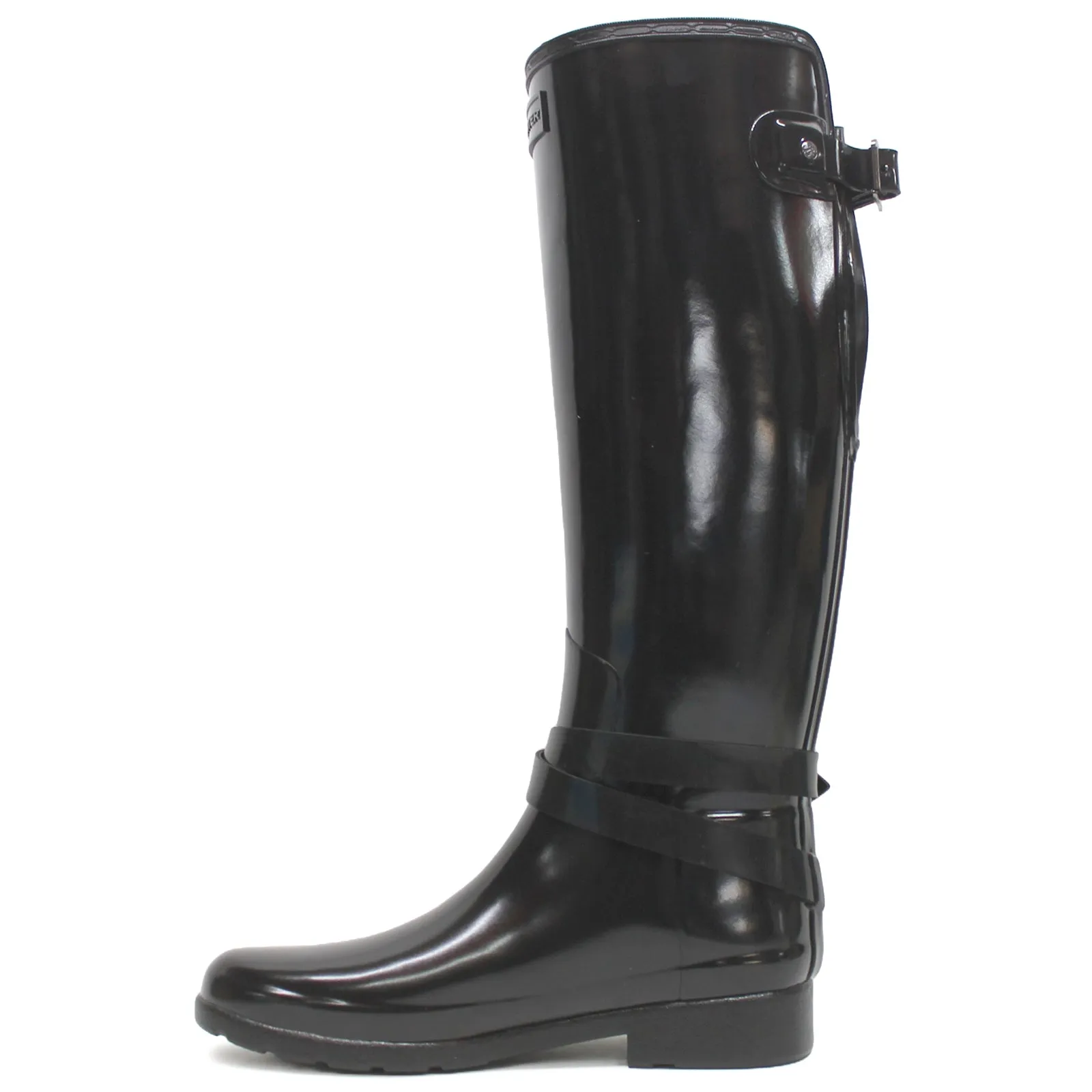 Bottes en caoutchouc brillant ajustables pour femmes Hunter Refined Gloss