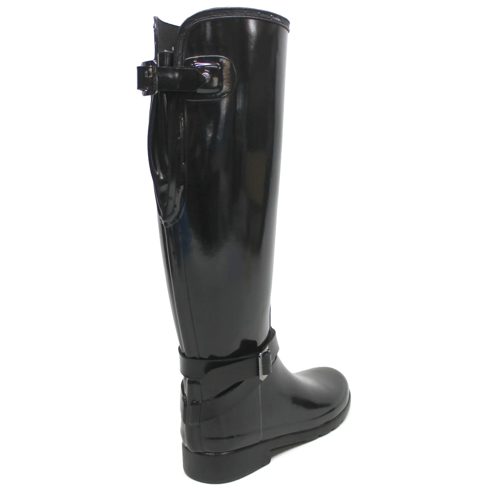 Bottes en caoutchouc brillant ajustables pour femmes Hunter Refined Gloss
