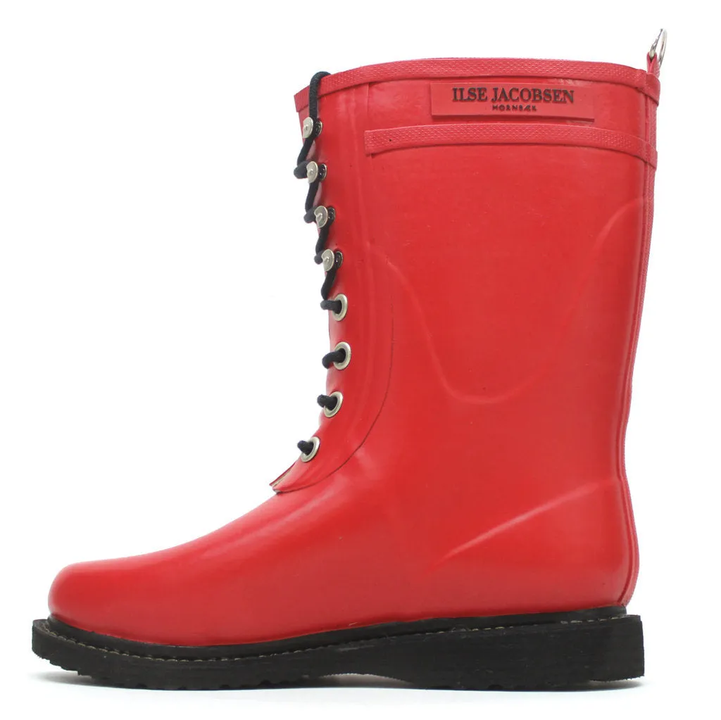 Bottes en caoutchouc Ilse Jacobsen Rub15 Rouge pour femme mi-mollet