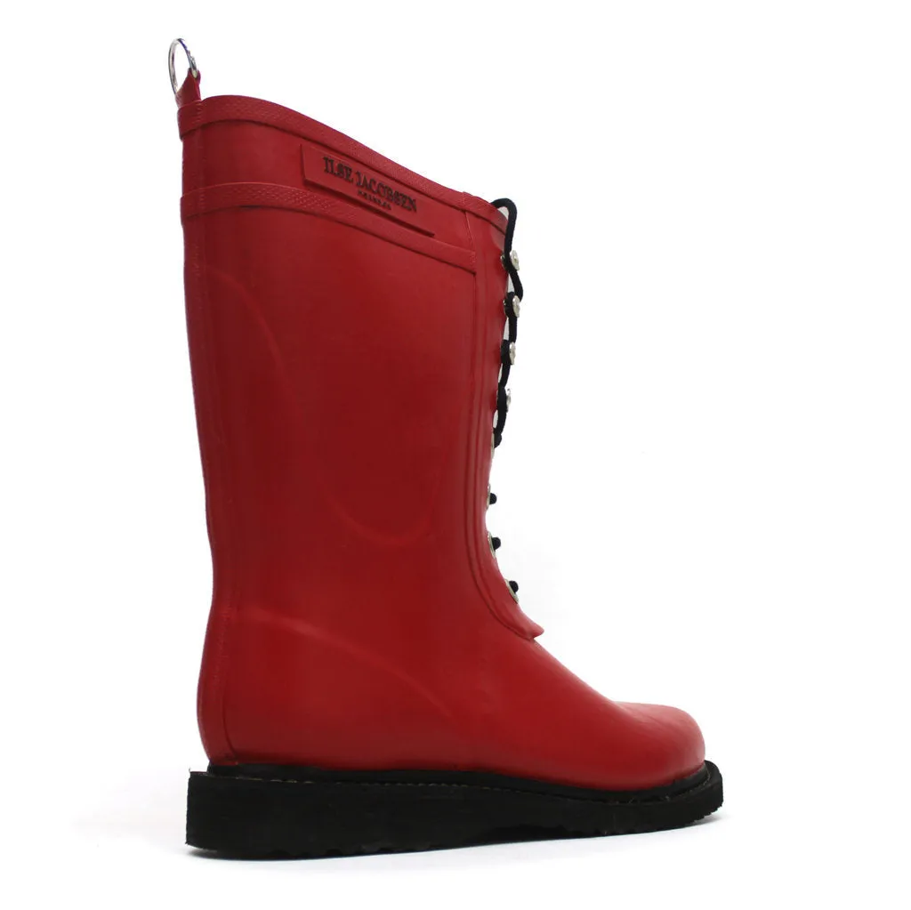 Bottes en caoutchouc Ilse Jacobsen Rub15 Rouge pour femme mi-mollet