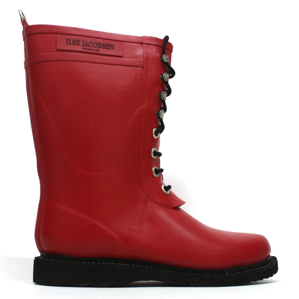 Bottes en caoutchouc Ilse Jacobsen Rub15 Rouge pour femme mi-mollet