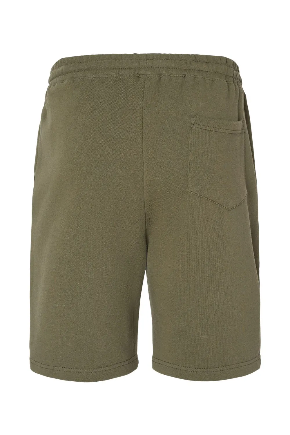 Independent Trading Company Shorts en Polaire pour Hommes avec Poches - Vert Armée