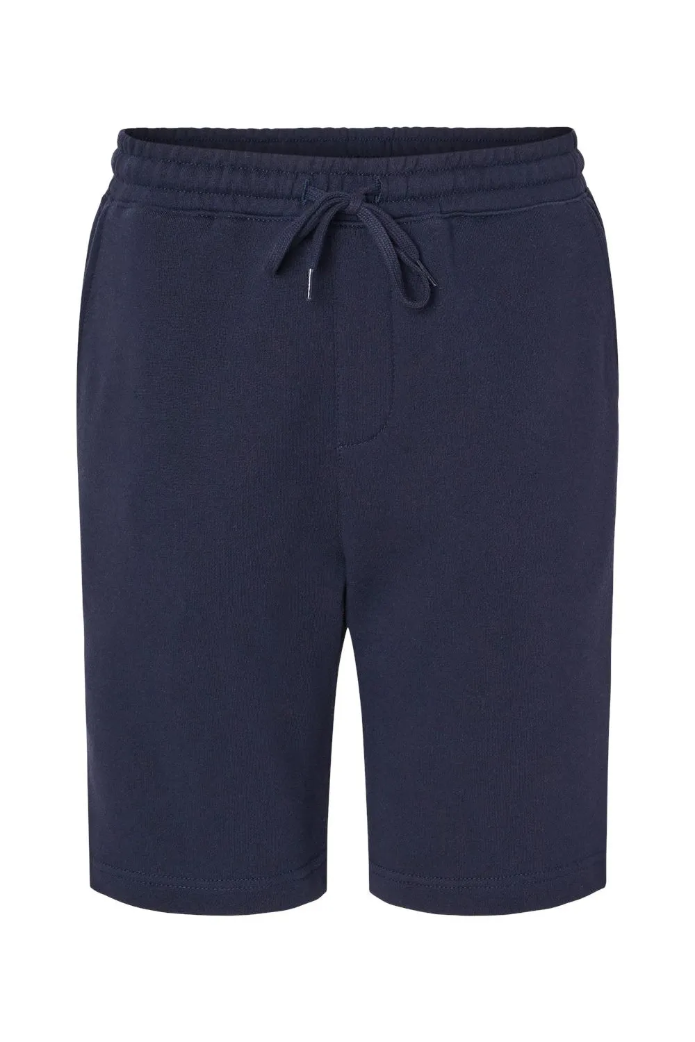 Independent Trading Company Shorts en Polaire pour Homme avec Poches - Bleu Marine Classique