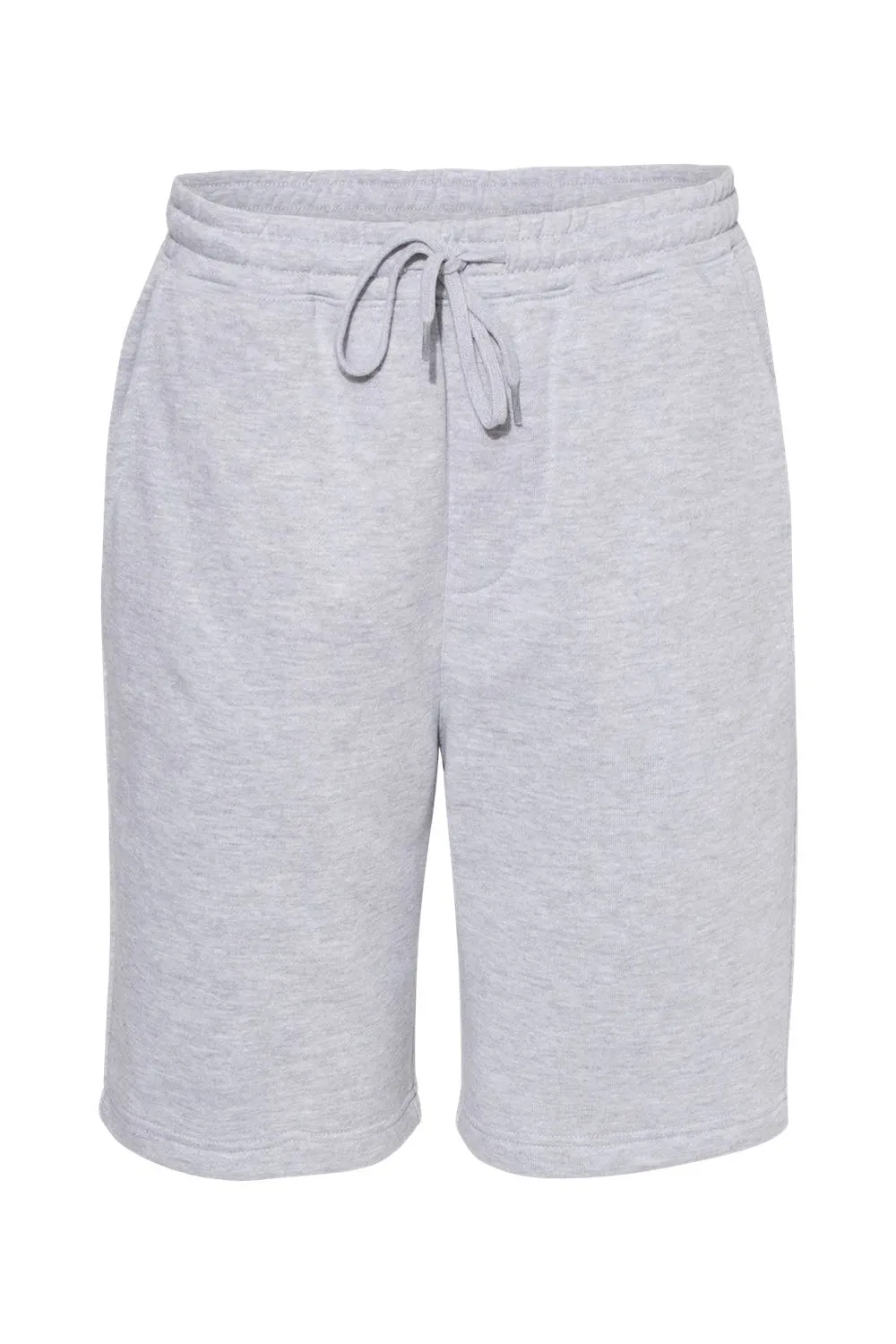 Independent Trading Company Shorts en Polaire pour Homme avec Poches - Gris Chiné