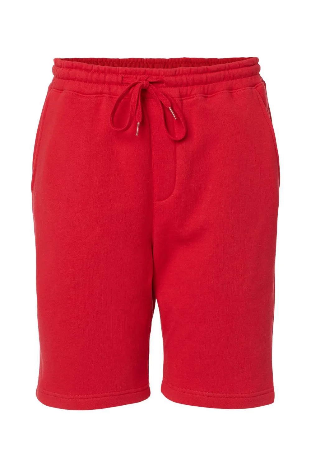 Independent Trading Company Shorts en polaire pour hommes avec poches - Rouge