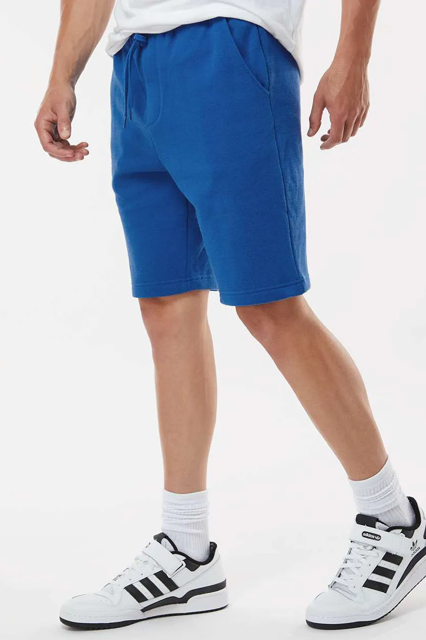 Independent Trading Company Shorts en Polaire pour Homme avec Poches - Bleu Royal