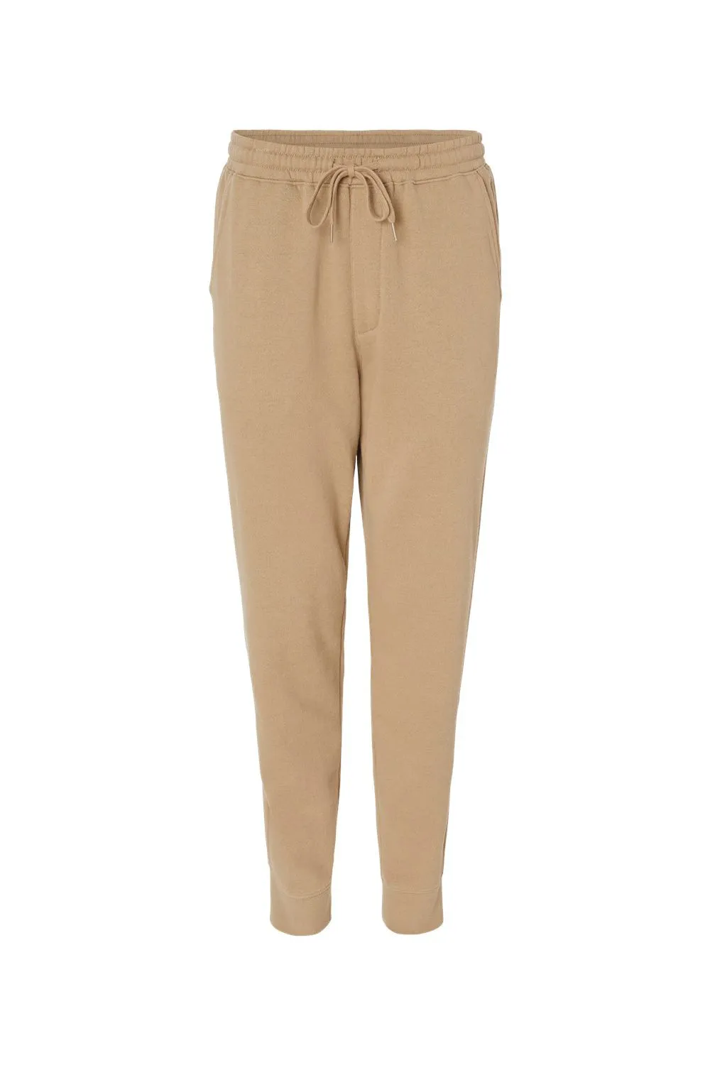 Pantalon de survêtement en polaire pour hommes avec poches - Marron grès