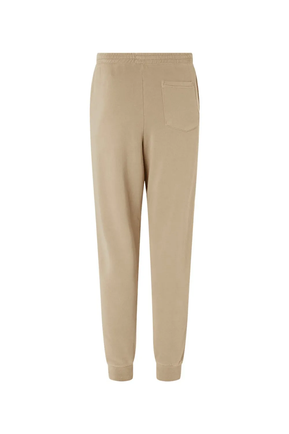 Pantalon de survêtement en polaire teint par pigment pour hommes avec poches - Marron grès