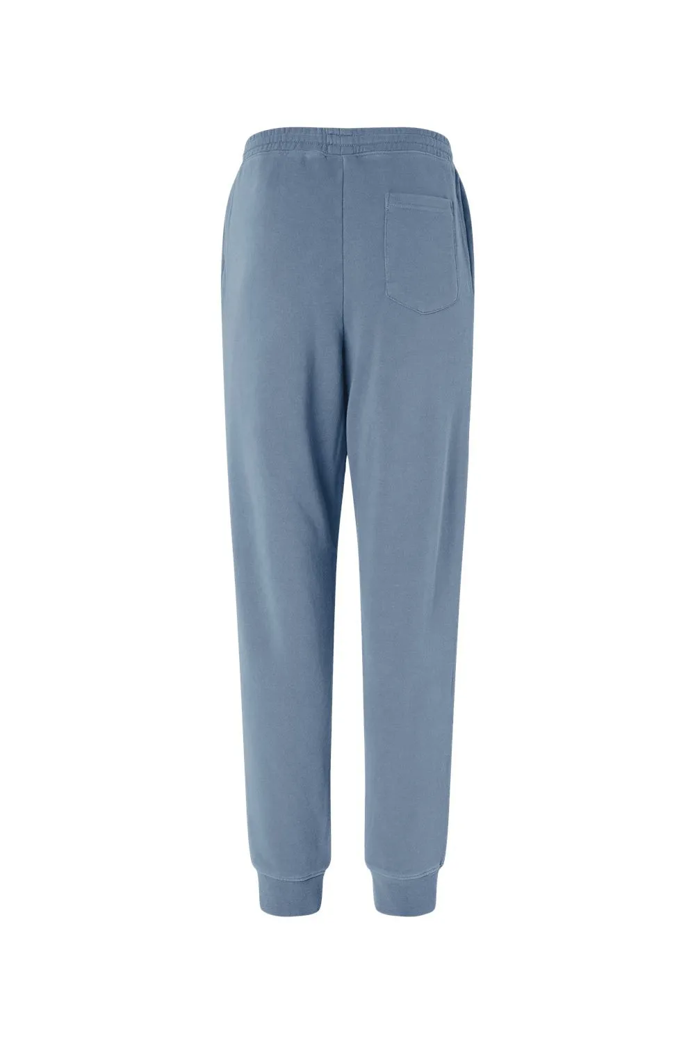 Pantalon de survêtement en polaire teint par pigmentation pour hommes avec poches - Bleu ardoise