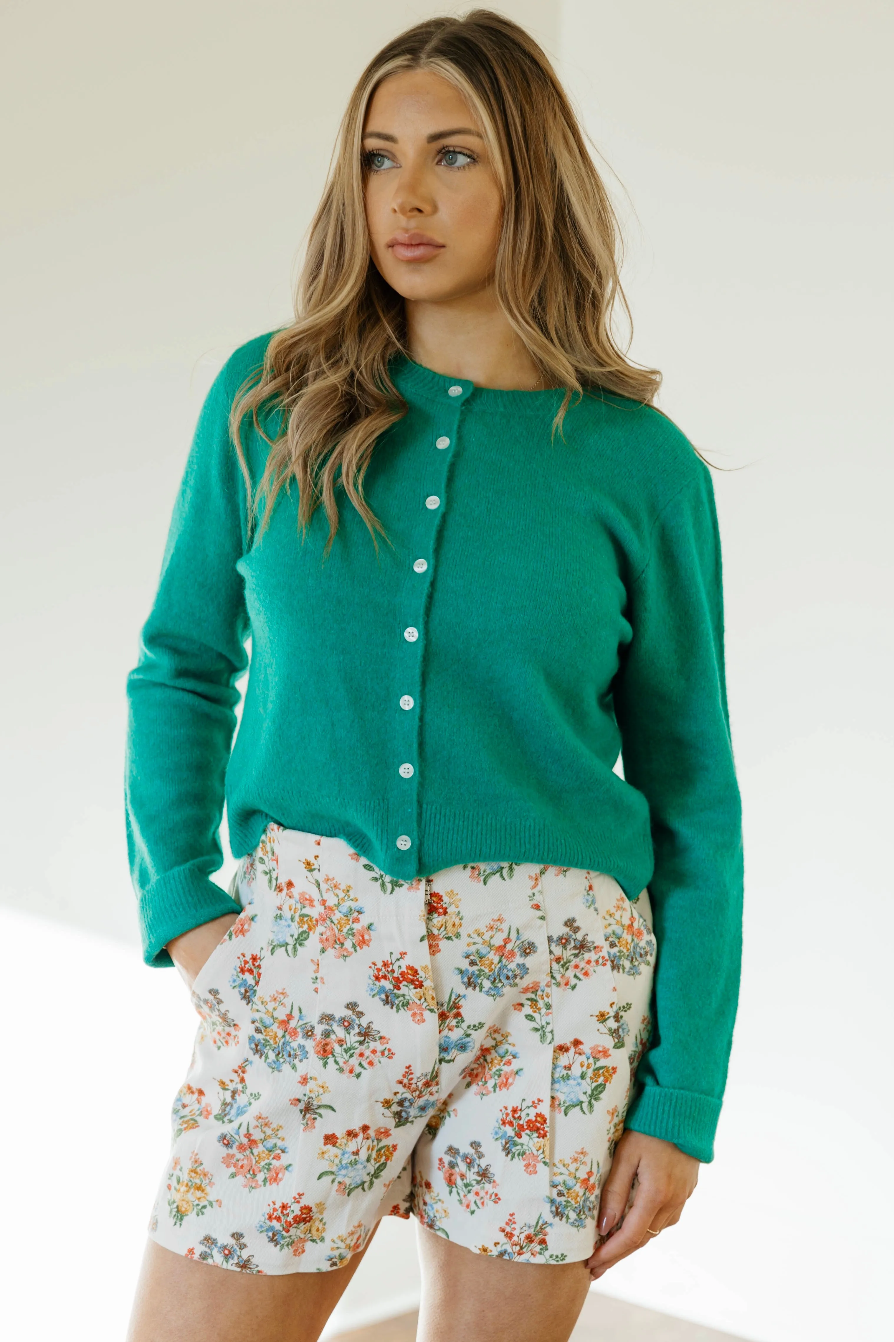 Short plissé floral Iris