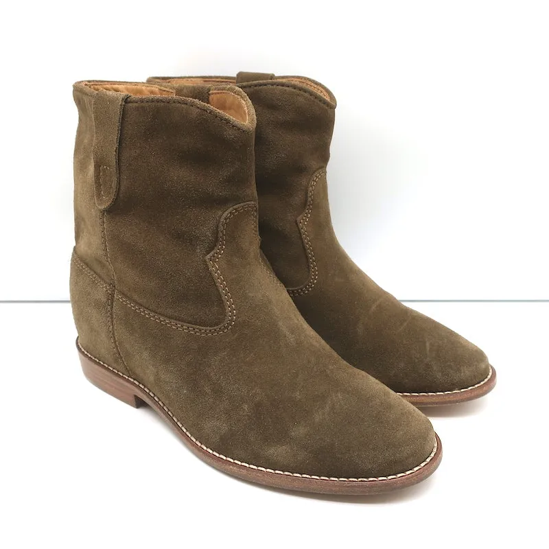 Bottes cheville Crisi Isabel Marant en daim marron taille 36 NEUVE