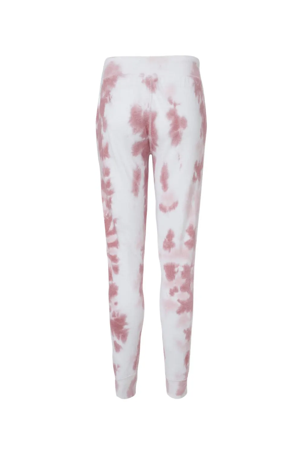 J America Pantalon de jogging en polaire tie-dye pour hommes avec poches - Rose poussiéreux