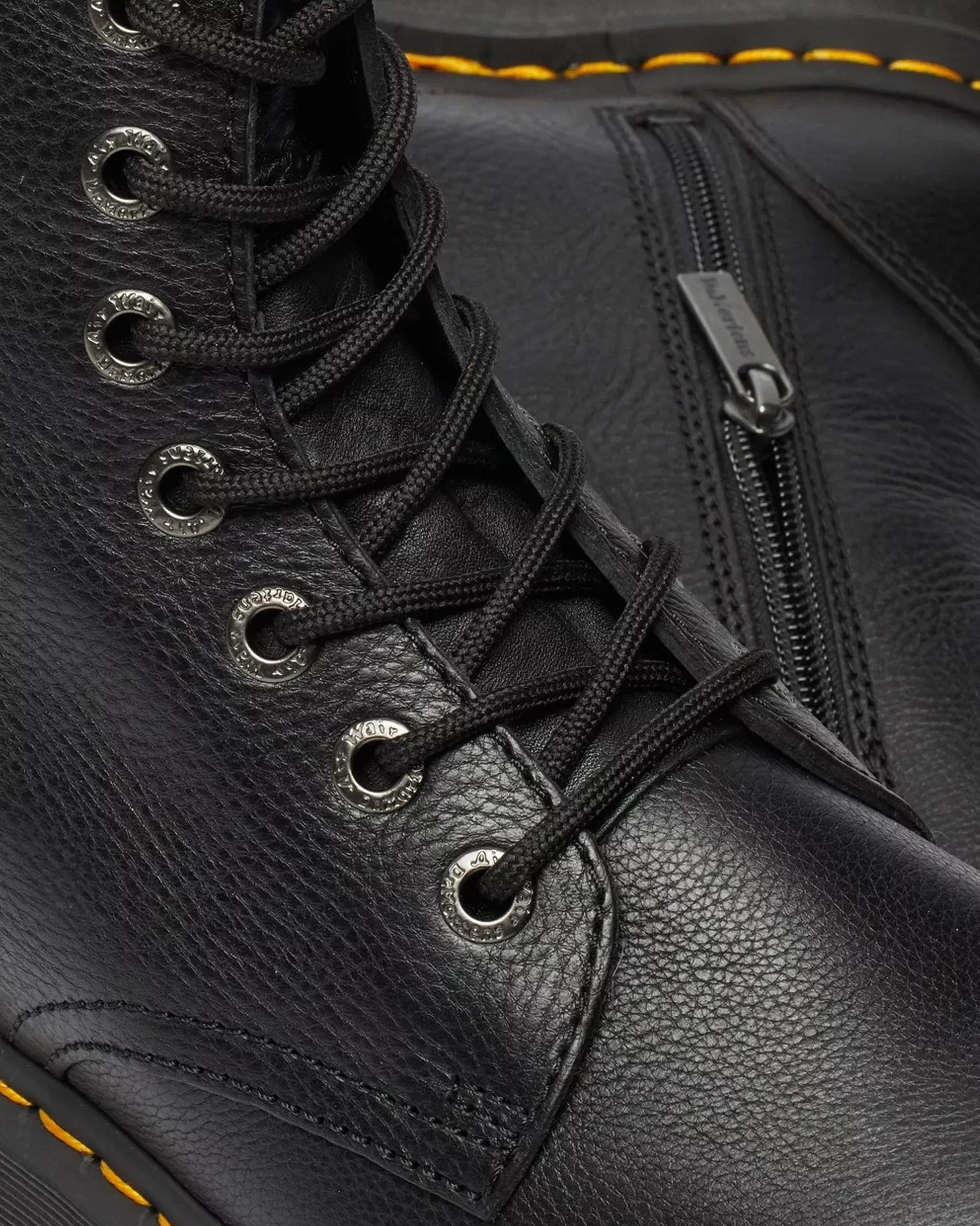 Bottes plateforme en cuir Pisa Jadon III en noir Pisa