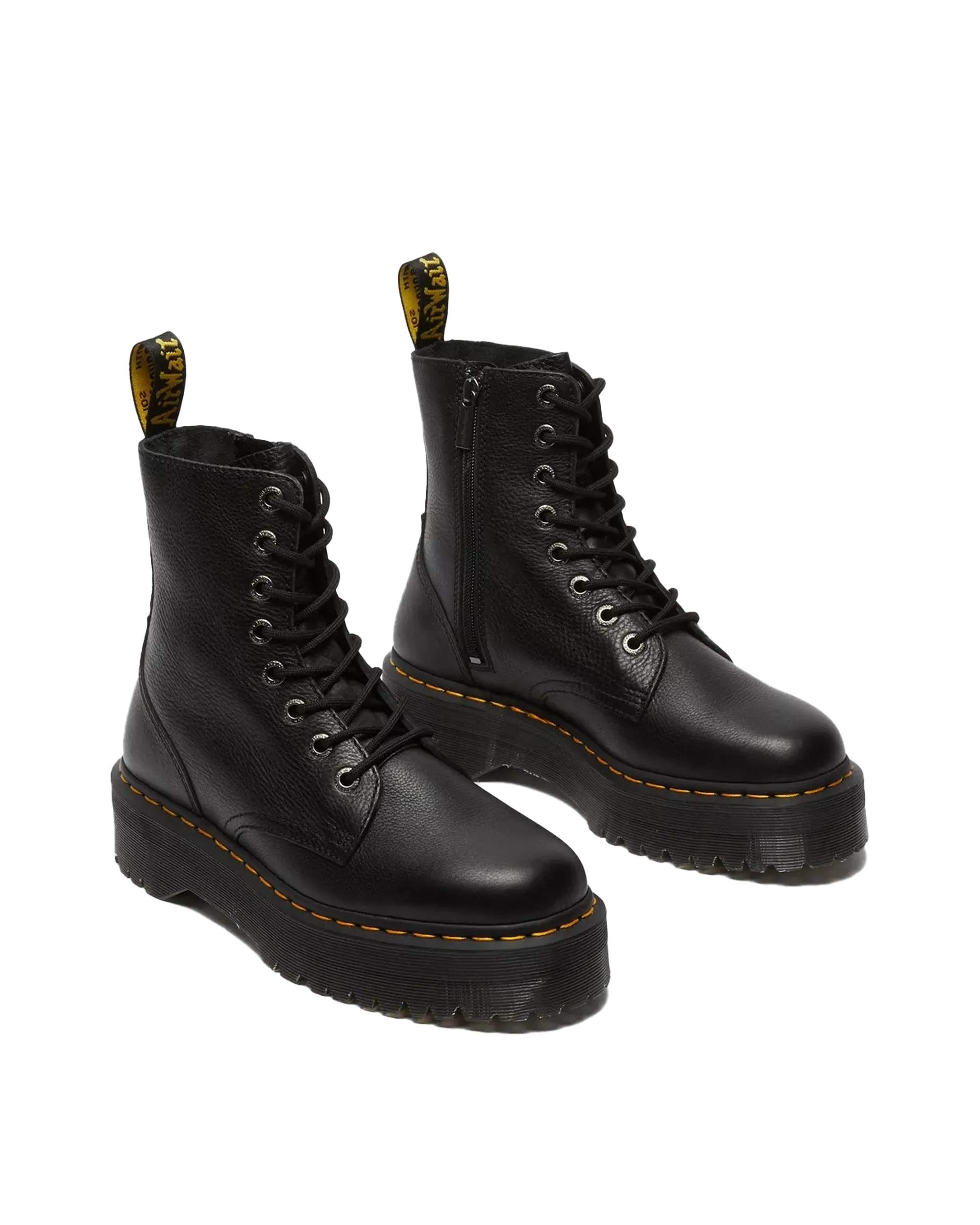Bottes plateforme en cuir Pisa Jadon III en noir Pisa