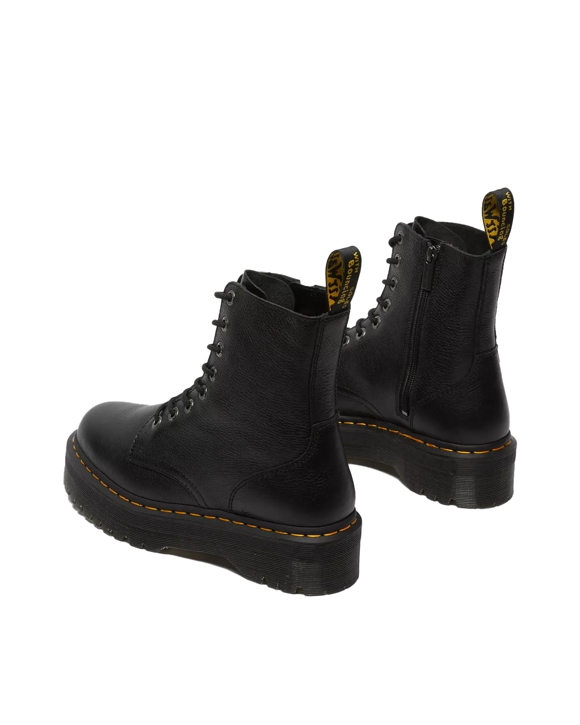 Bottes plateforme en cuir Pisa Jadon III en noir Pisa