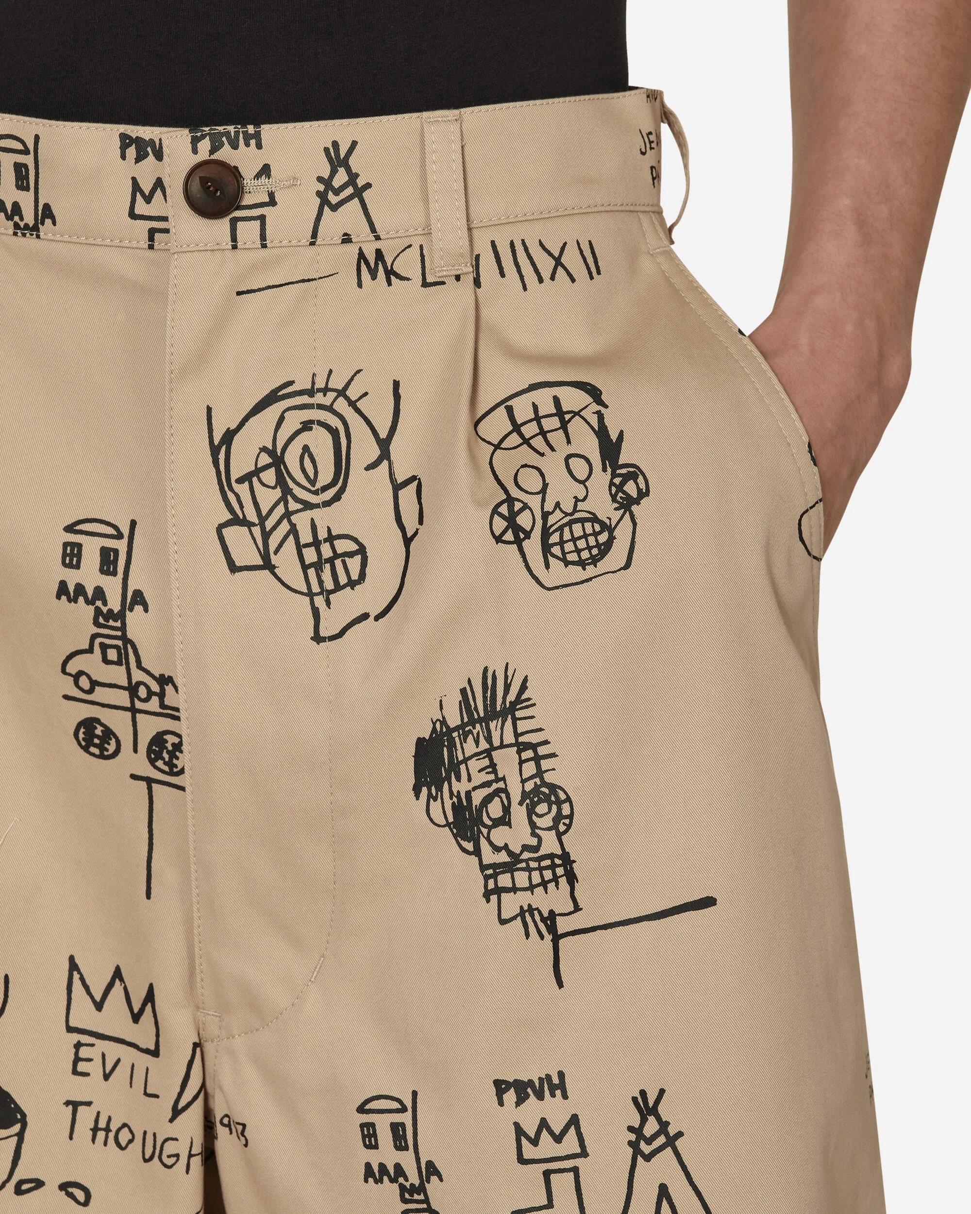 Jean-Michel Basquiat Shorts Chino Beige
