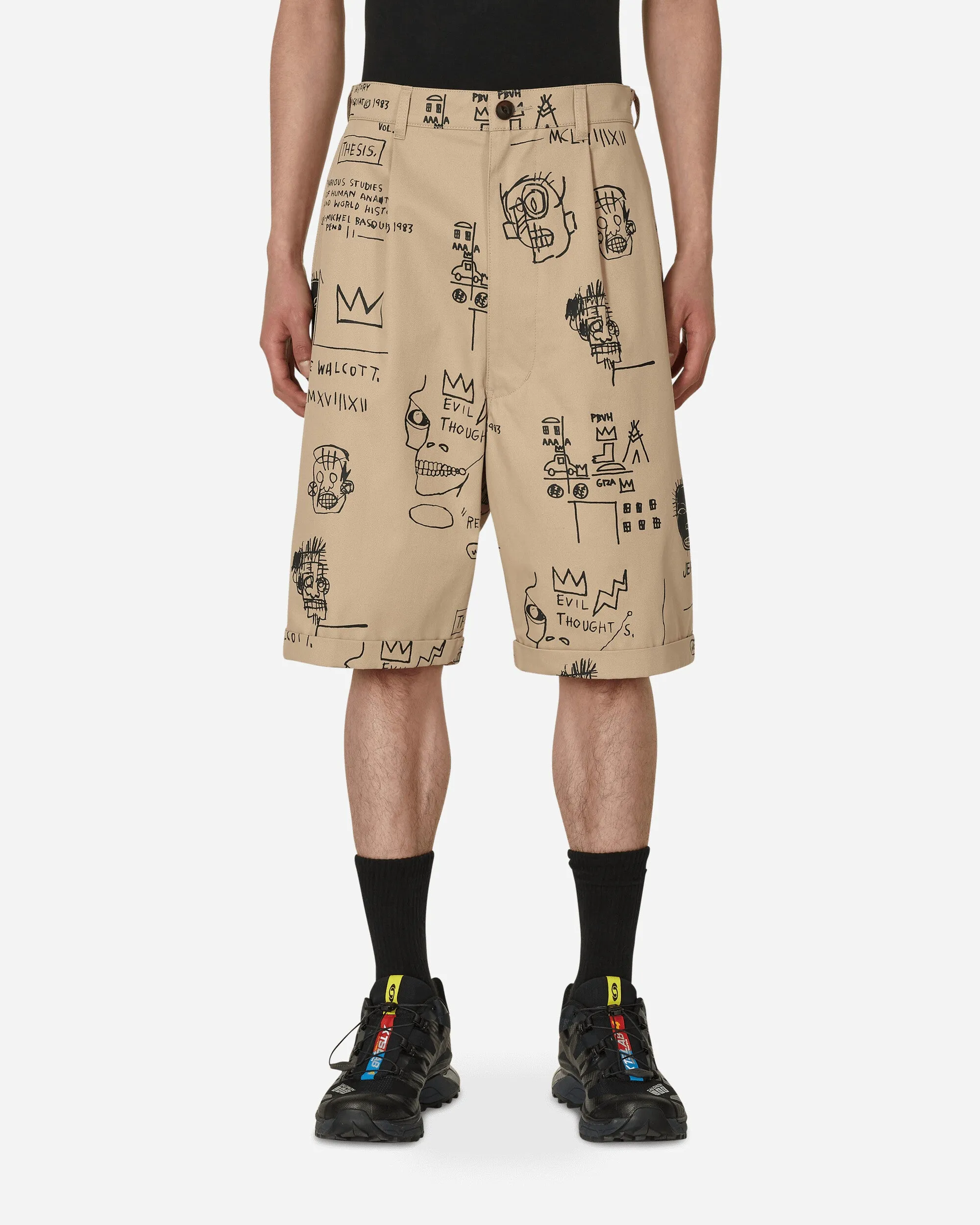Jean-Michel Basquiat Shorts Chino Beige