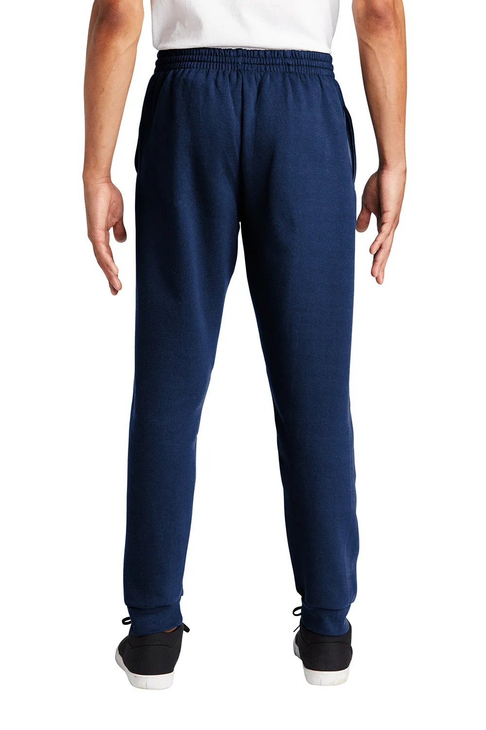Pantalon de jogging en polaire NuBlend pour hommes Jerzees avec poches - Bleu marine/Gris anthracite