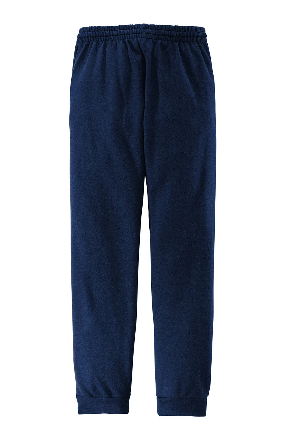 Pantalon de jogging en polaire NuBlend pour hommes Jerzees avec poches - Bleu marine/Gris anthracite