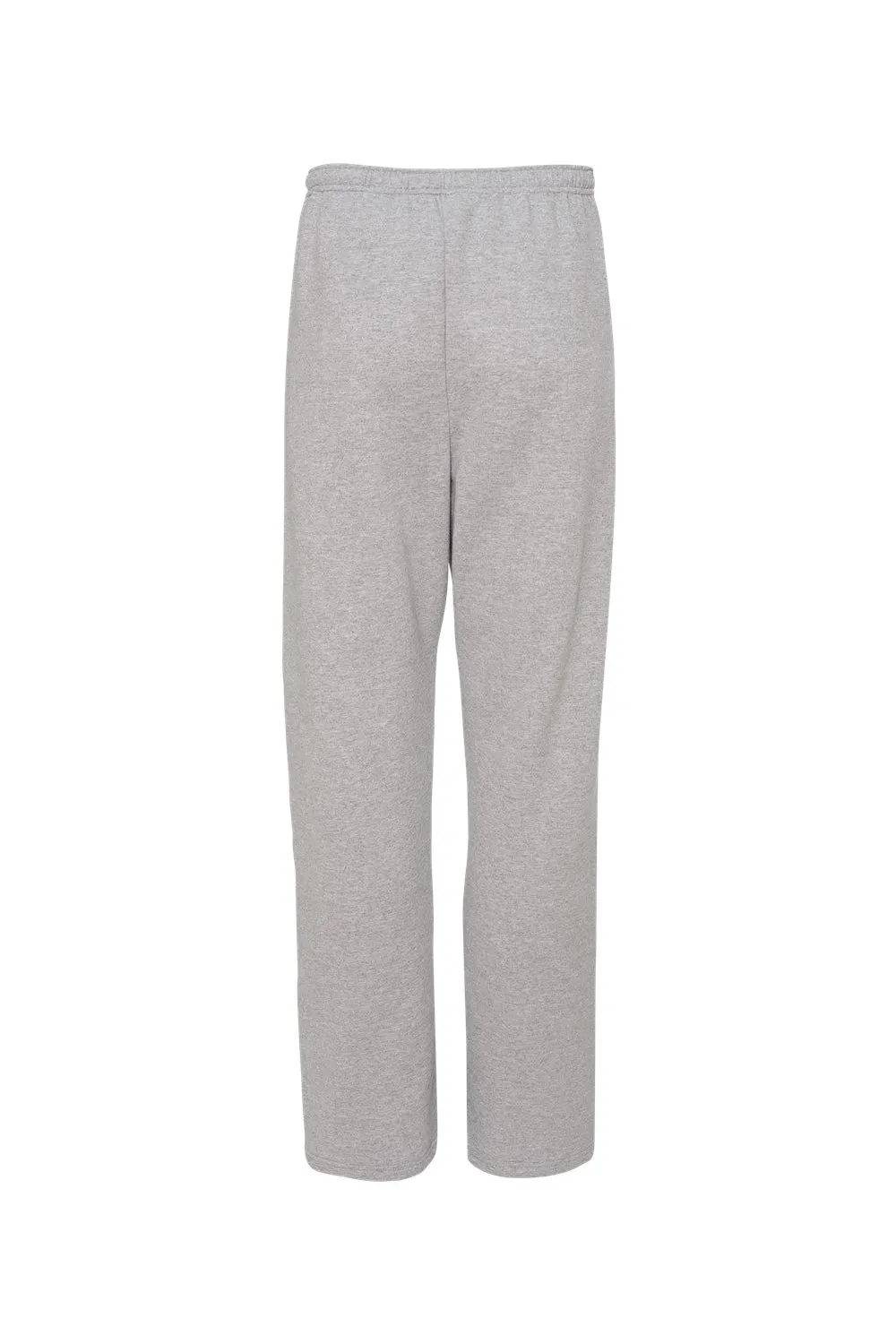 Pantalon de survêtement pour hommes Jerzees NuBlend résistant aux boulochages avec poches et bas ouvert - Gris chiné
