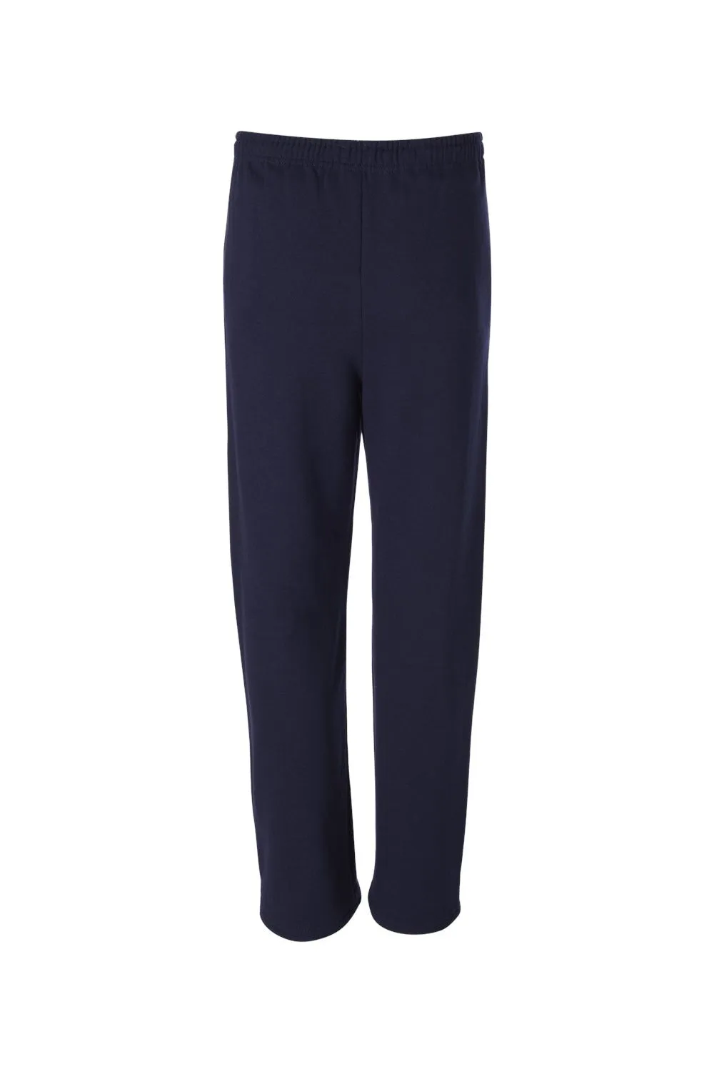 Pantalon de survêtement Jerzees pour hommes en polaire NuBlend résistante aux boules de pillage avec poches et bas ouvert - Bleu marine