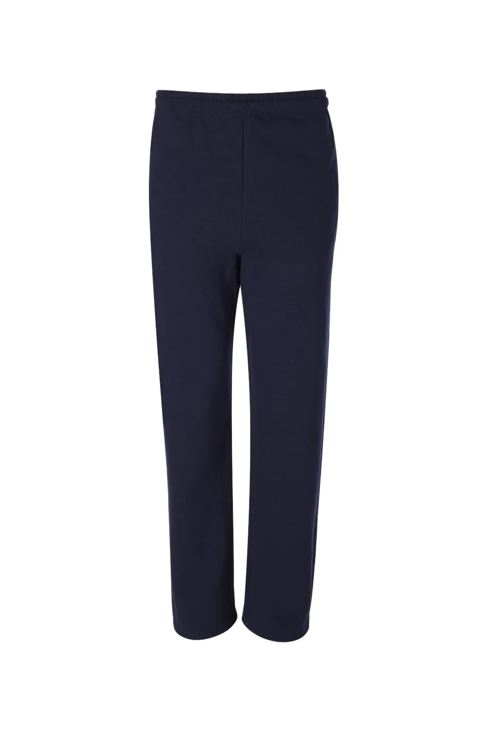 Pantalon de survêtement Jerzees pour hommes en polaire NuBlend résistante aux boules de pillage avec poches et bas ouvert - Bleu marine