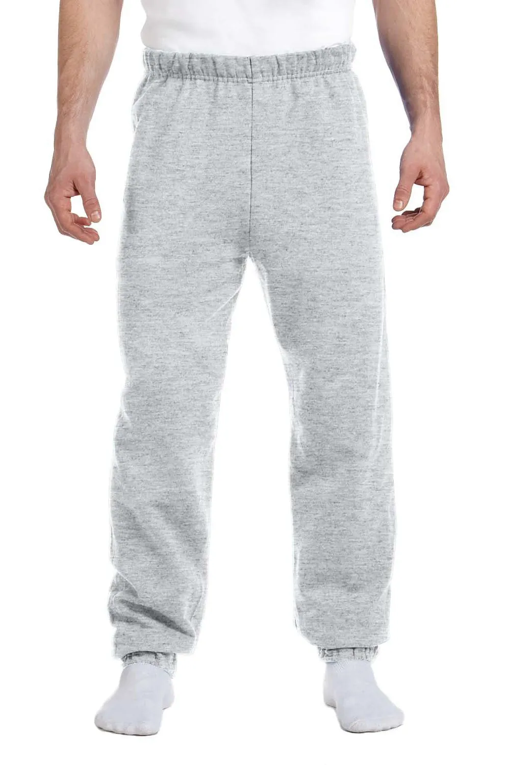 Pantalon en polaire résistant aux boulettes Jerzees NuBlend pour hommes - Gris cendre